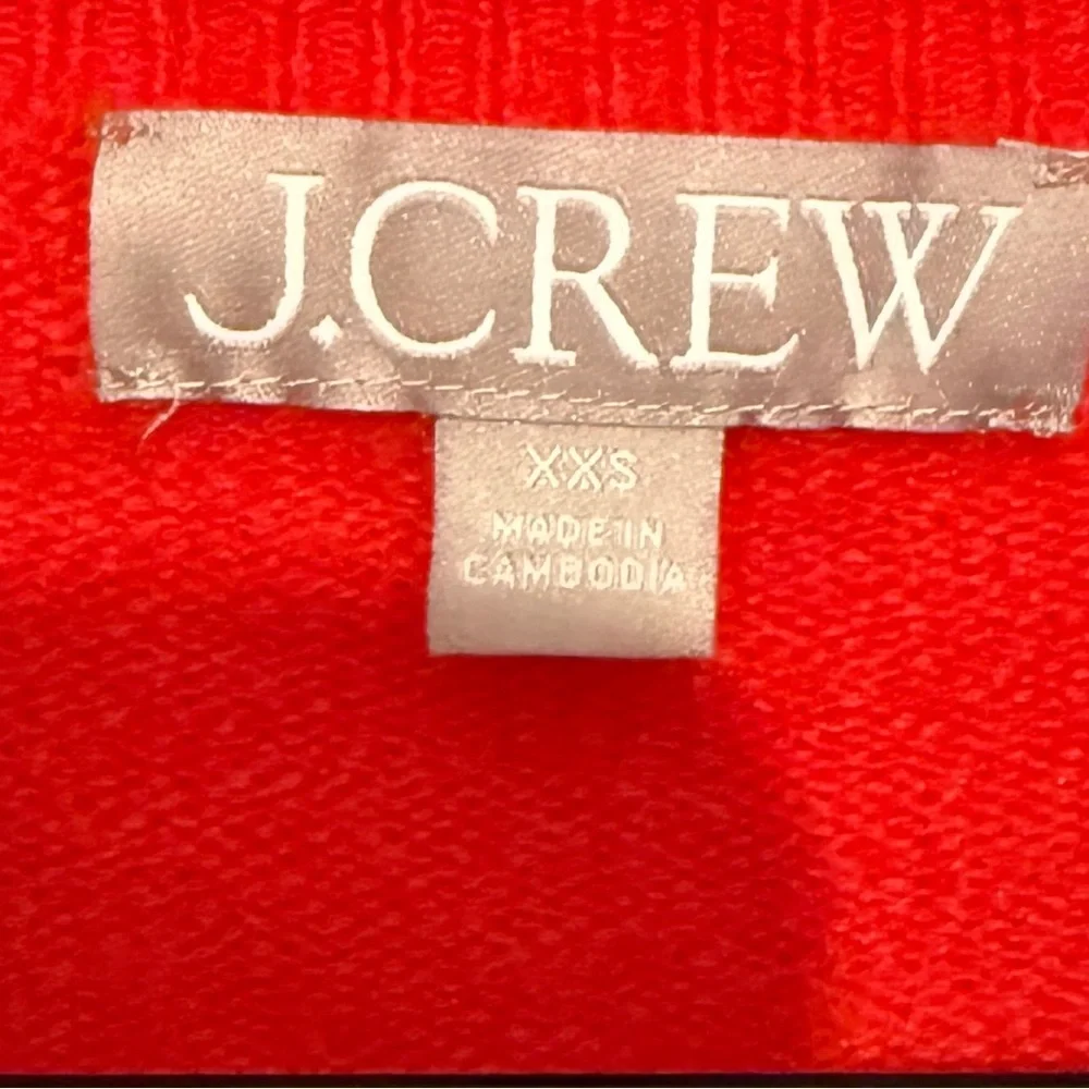 J. CREW Women’s Holiday Red Supersoft Yarn Rollneck Sweater Size XXS - Picture 3 of 5